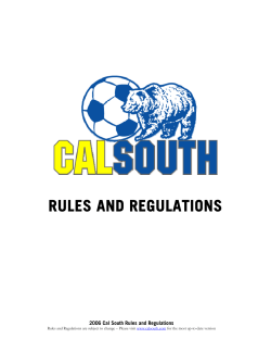 California Youth Soccer Association &ndash; South