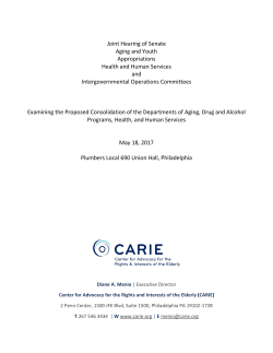 Diane Menio - Health and Human Services Committee
