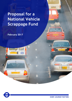 Proposal for a National Vehicle Scrappage Fund
