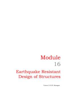 Ductile Design and Detailing of Earthquake Resistant