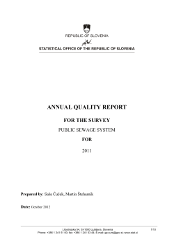 Public sewage system