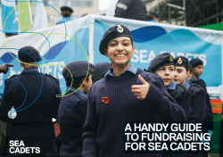 A HANDY GUIDE TO FUNDRAISING FOR SEA CADETS