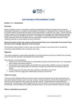 sustainable procurement guide