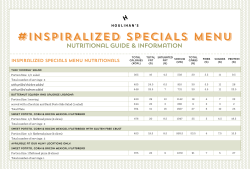 nutritional information.
