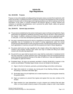 Sonoma County Zoning Code