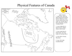 Physical Features of Canada