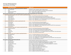 FCC Form 470 Tool Search Results List of Fields