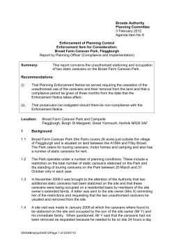 Enforcement Item for Consideration