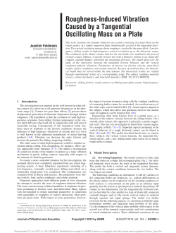Roughness-Induced Vibration Caused by a Tangential Oscillating