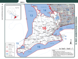 2014 Ontario Fishing Regulations Summary - Zone 16