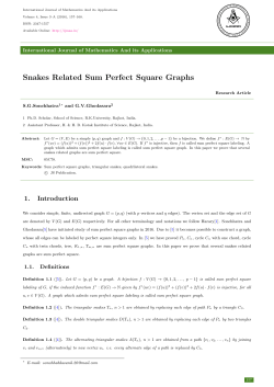 Snakes Related Sum Perfect Square Graphs