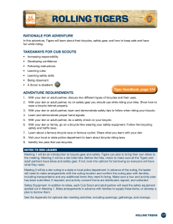 ROlling tigeRs - CubScouts.org