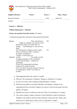 English Literature Form 4 Track 3 Page 1 of 6 San Ġorġ Preca