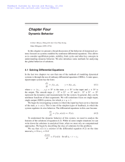 4 - Control and Dynamical Systems