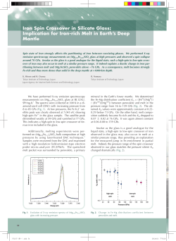 Iron Spin Crossover in Silicate Glass: Implication for Iron