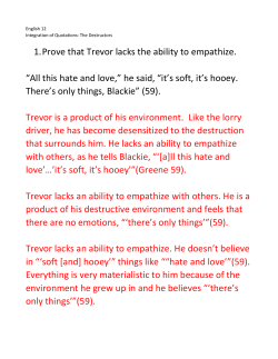 The Destructors: Integrating Quotations