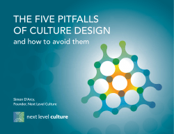 the five pitfalls of culture design