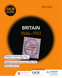 britain 1846&ndash;1951 - Hodder Education