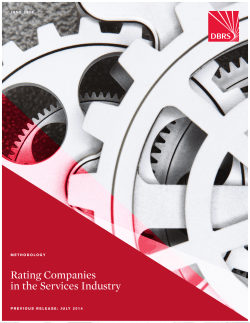 Rating Companies in the Services Industry