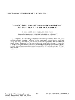 ATOMIC DATA AND NUCLEAR DATA TABLES 14, 479