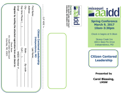 Citizen Centered Leadership