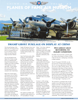 swamp ghost fuselage on display at chino