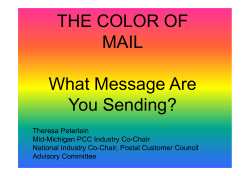 The Color of Mail - What Message Are You Sending?