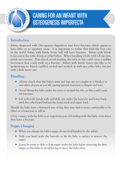 caring for an infant with osteogenesis imperfecta
