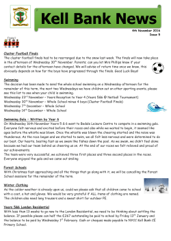 Newsletter 5 - Kell Bank Primary School