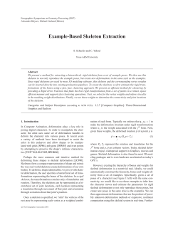 Example-Based Skeleton Extraction