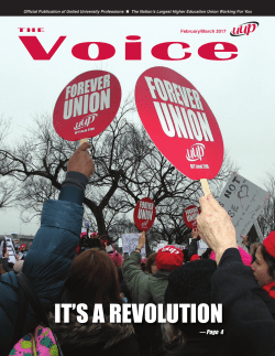 IT`S A REVOLUTION— Page 4 - United University Professions