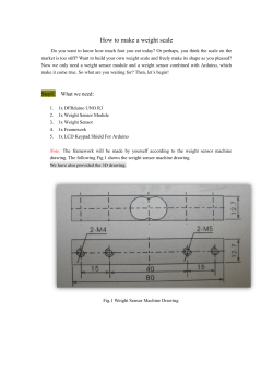 How to make a weight scale