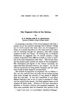 The Figment Cells of the Retina.