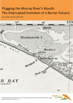 Plugging The Murray River`s Mouth