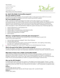 So, what is the Stellar Communities program? The one