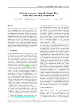Selecting the Aspect Ratio of a Scatter Plot Based on Its Delaunay