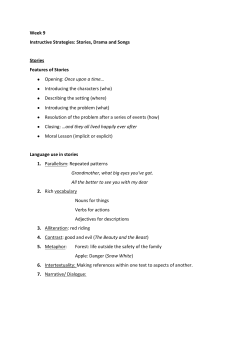 language use in stories