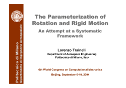The Parameterization of Rotation and Rigid Motion