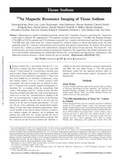 Tissue Sodium - Hypertension