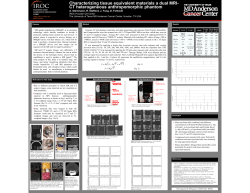Characterizing tissue equivalent materials a dual