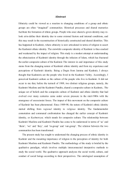 Abstract - Shodhganga