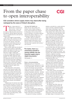 From the paper chase to open interoperability