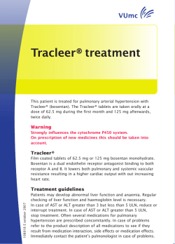 Tracleer&reg; treatment
