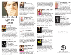 Stories about Lies for Teens