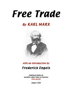 Free Trade - Socialist Labor Party