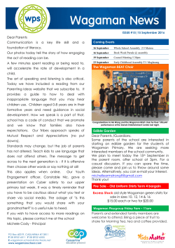 The Wagaman BEAT Choir Edible Garden Dear Parents /Guardians