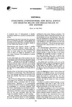 4 editorial overcoming ethnocentrism: how social science and