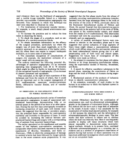 post-operative angiograms in cases of aneurysmal sub