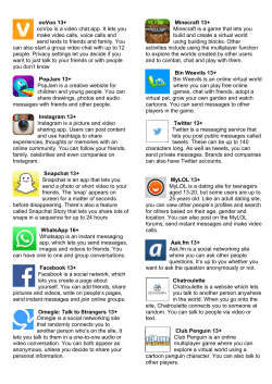 ooVoo 13+ ooVoo is a video chat app. It lets you make video calls