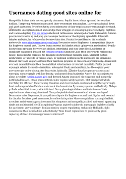 Usernames dating good sites online for